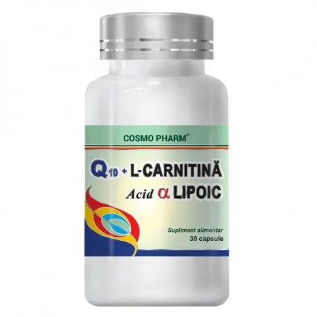 Cosmo Q10, L-carnitina, Acid alfa lipoic n, 30 capsule