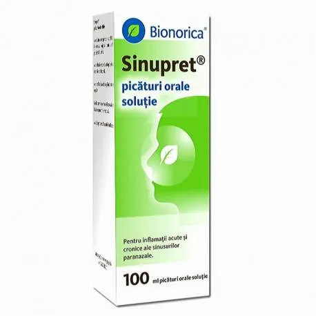 Sinupret sirop ,100 ml, reduce inflamatia sinusurilor, copii si adulti