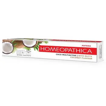 Pasta de dinti homeopatica Coco Multiactive, 75ml, Astera