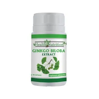 Ginko Biloba Extract, 60 tablete, Health Nutrition