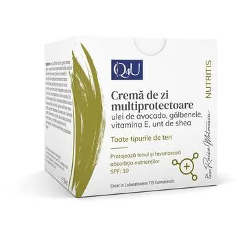 Crema de zi multiprotectoare Q4U, 50ml, Tis Farmaceutic