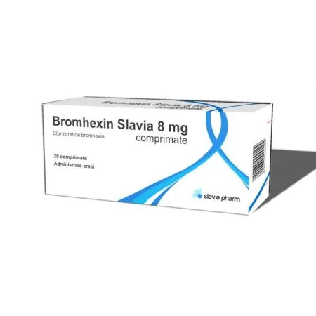 Bromhexin Slavia, 8 mg, 20 comprimate, Slavia Pharm