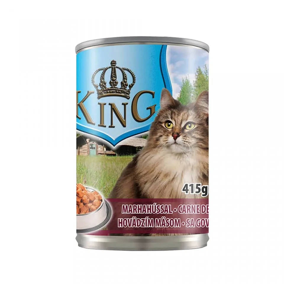 King Cat - conserva cu carne de vita - 415 gr