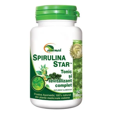 Spirulina Star, 50 tablete, Ayurmed
