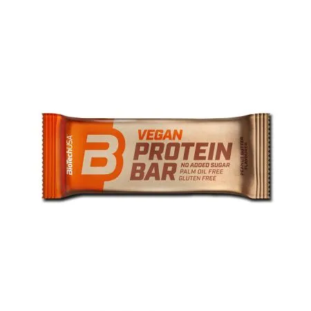 Vegan protein bar cu aroma de crema de arahide, 50 g, BioTechUSA