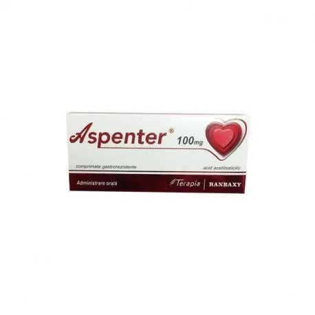 Aspenter 100 mg, 28 comprimate gastrorezistente