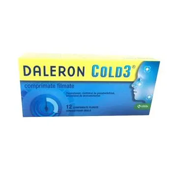 Daleron Cold 3, 12 comprimate, KRKA