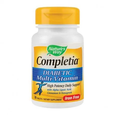 Secom Completia Diabetic Multivitamin (fara fier), 30 tablete