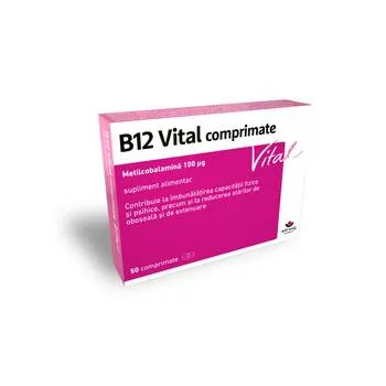 Vitamina B12 Vital comprimate, 50 comprimate, Worwag