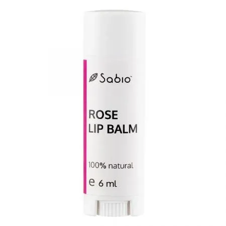 Balsam de buze Rose, 6 ml, Sabio