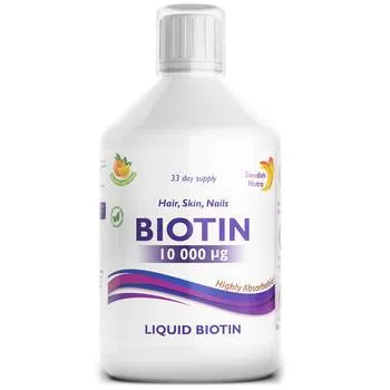 Biotina lichida 10000mcg, 500ml, Swedish Nutra