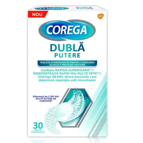 Corega Tablete Dubla Putere, 30 tablete