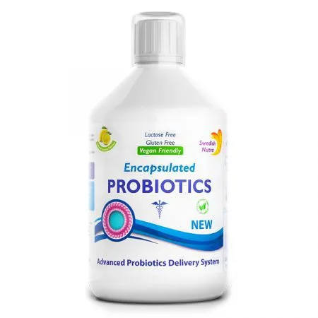 Probiotic Lichid, Bifidobacterium lactis + Vitamina C + L-glutamina, 500 ml, Swedish Nutra