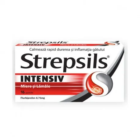 Reckitt Strepsils Intensiv miere si lamaie, 8,75 mg, 16 pastile