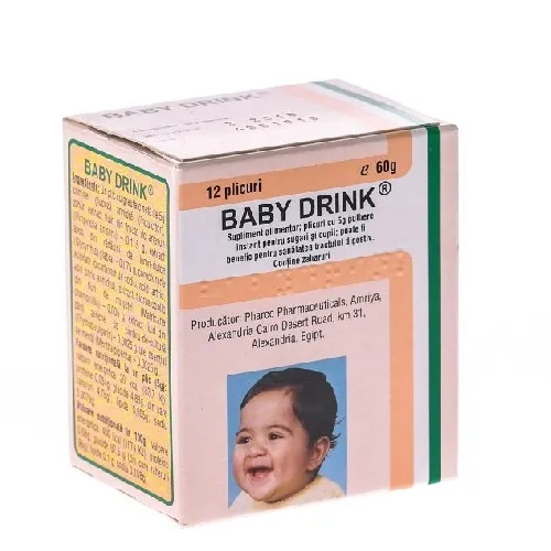 Baby drink, 12 plicuri, Pharco