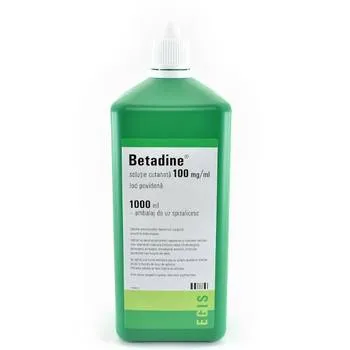 Betadine solutie externa 10%, 1000 ml, Egis