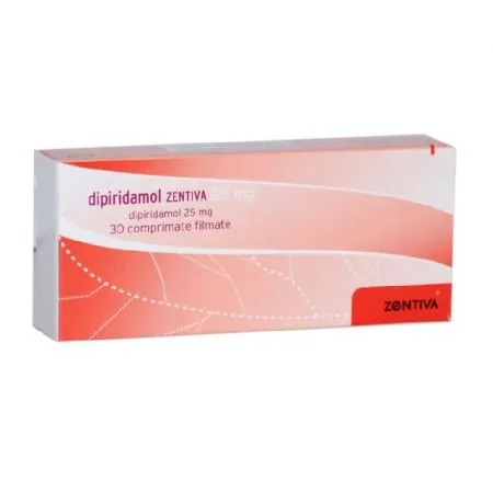 Dipiridamol, 25 mg, 30 comprimate filmate, Zentiva