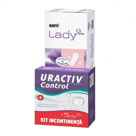 Uractiv Control, 30 capsule+Seni Lady absorbante urologice, 20 bucati