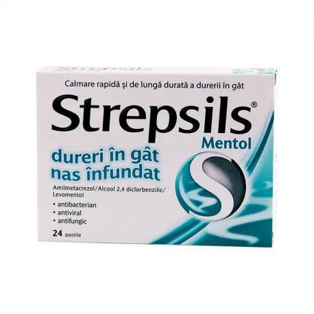 Strepsils mentol x 24 pastile