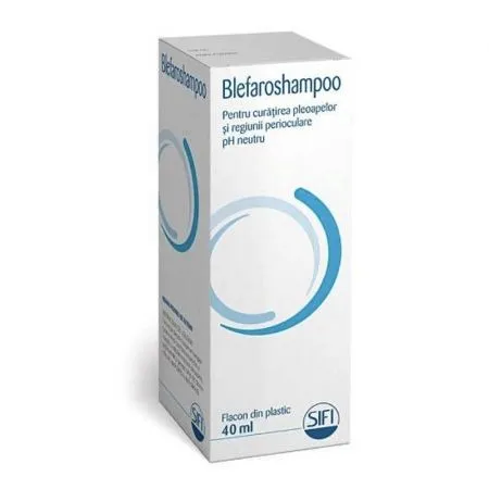 Solutie pentru curatarea pleoapelor Blefaroshampoo, 40ml, Sifi