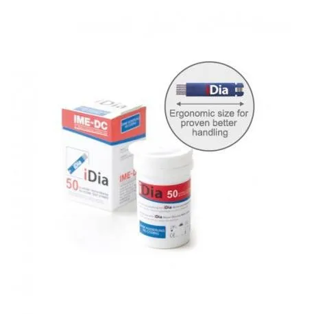 Teste glicemie pt glucometrul iDia 8002 1 flacon x 50 teste