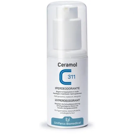 Deodorant hipoalergenic fara parfum, 75 ml, Ceramol