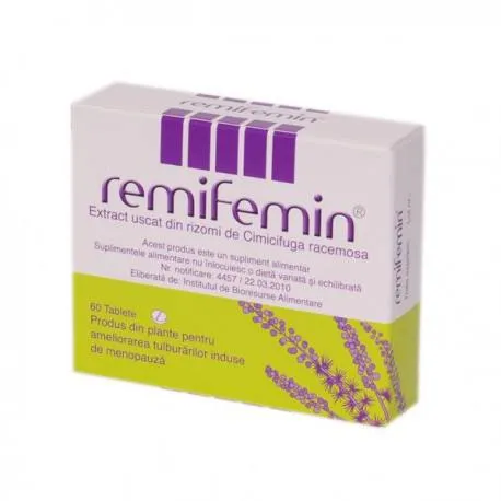 Remifemin, 60 capsule – pentru tulburari cauzate de menopauza