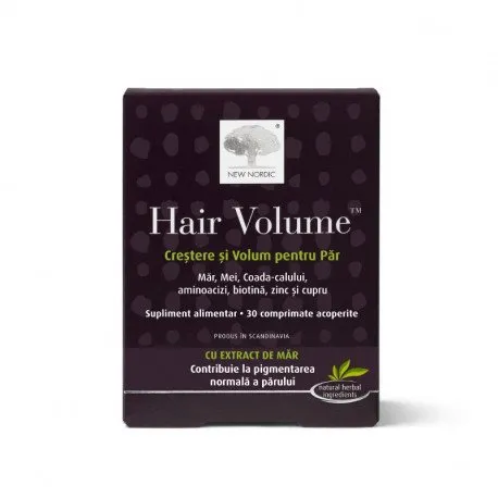 New Nordic Hair Volume crestere si volum pentru par, 30 tablete