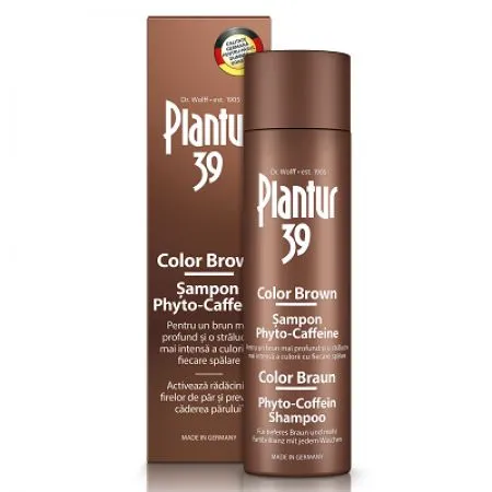 Sampon  Color Brown Phyto-Caffeine Plantur 39, 250 ml, Dr. Kurt Wolff