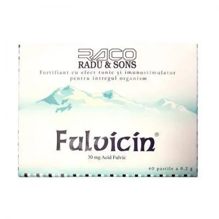 Fulvicin Acid Fulvic, 30 mg, 60 tablete, Raco