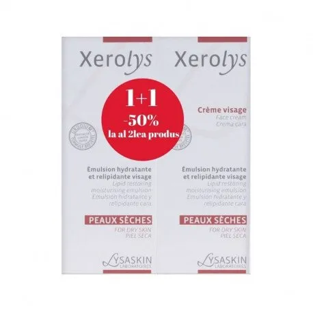 Lysaskin Xerolys Crema fata, 50ml 1+1 50% reducere la al doilea produs