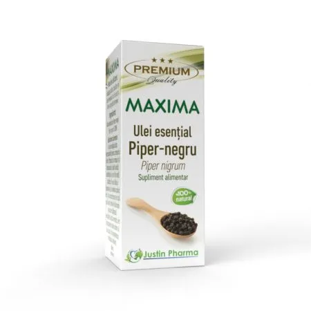 Ulei esential de piper negru Maxima, 10 ml, Justin Pharma