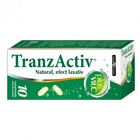 TranzActiv plus Vit. C x 10 compr. eff. – laxativ natural