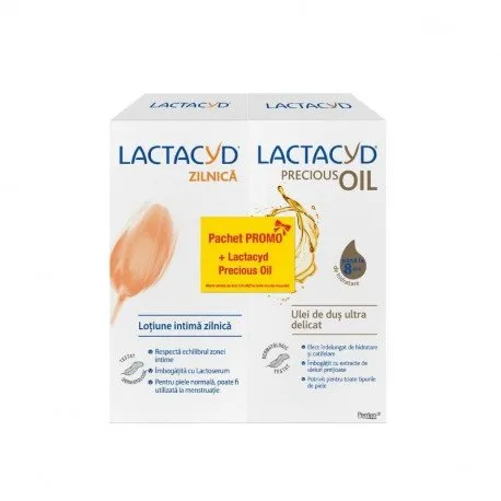 Lactacyd lotiune pentru igiena intima, 200ml + Lactacyd Precious Oil, 200ml
