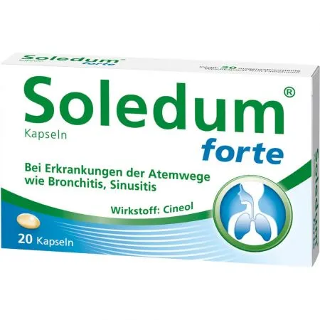 Soledum forte, 200 mg, 20 capsule moi gastrorezistente, Klosterfrau