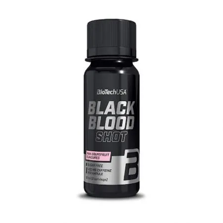 Black Blood Shot cu aroma de grapefruit roz, 60 ml, Biotech USA