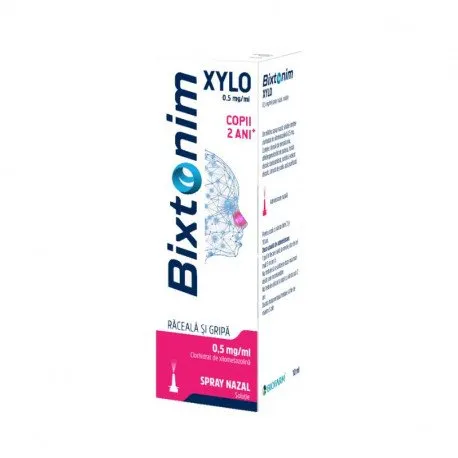 Bixtonim Xylo® 0,5mg/ml spray nazal copii, 10ml