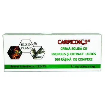 Supozitoare Carpicon S, blister 10 bucati x1,5g, Elzin Plant