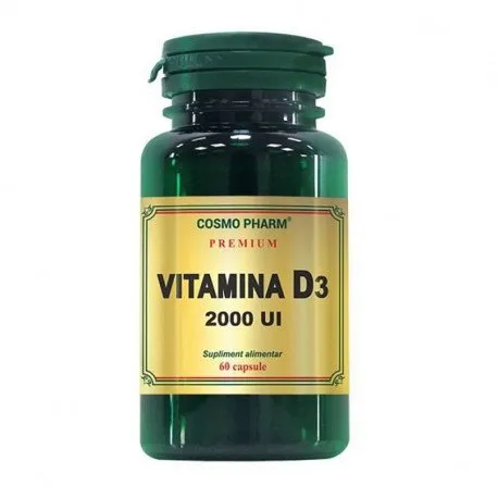 Cosmo Vitamina d3 2000 ui, 60 capsule