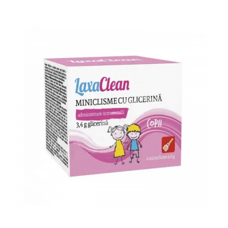 LaxaClean miniclisme glicerina copii x 6 buc.