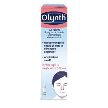 Olynth 0,05% spray nazal pentru copii, 10ml, Johnson&Johnson