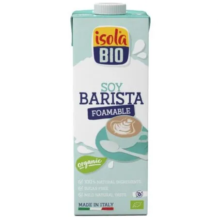 Bautura bio din soia Barista, 1000 ml, Isola Bio