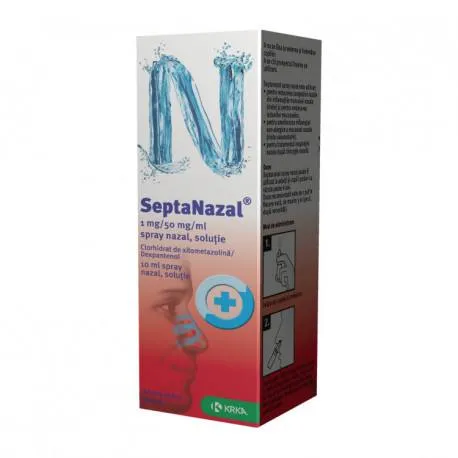 Septanazal 1 mg / 50 mg / ml x 10 ml sol. spray nazal