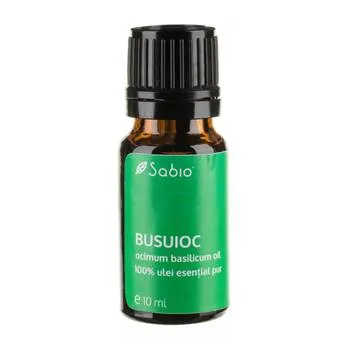 Ulei esential de busuioc (ocimum basilicum oil), 10ml, Sabio