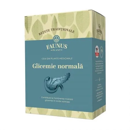 Ceai Glicemie Normala Retete Traditionale, 180 g, Faunus Plant