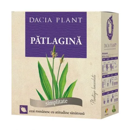 Ceai de patlagina, 50 g, Dacia Plant