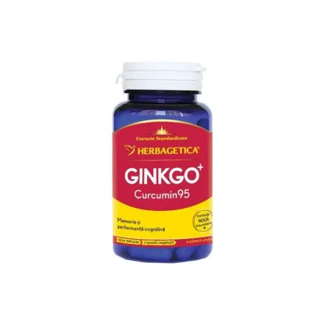 Herbagetica Ginkgo curcumin 95, 30 capsule
