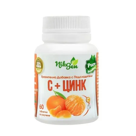 Vitamina C + Zinc, 60 comprimate, Niksen