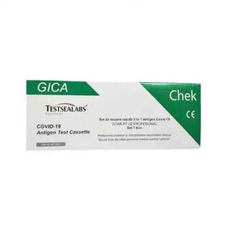 Test rapid antigen COVID 19, Gica nazofaringian, 1 test/cutie