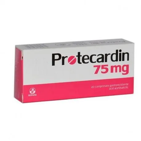 Protecardin 75 mg x 40 comprimate gastrorezistente B